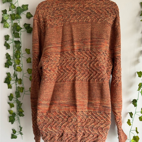 🌿 Vintage American Rag Orange Collared Sweater - Picture 5 of 7